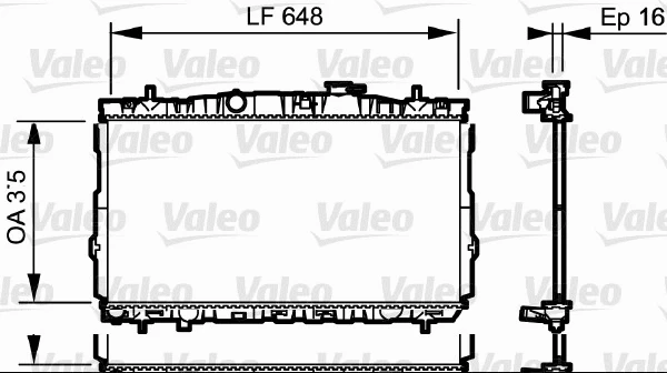 Radiator, engine cooling (734903)