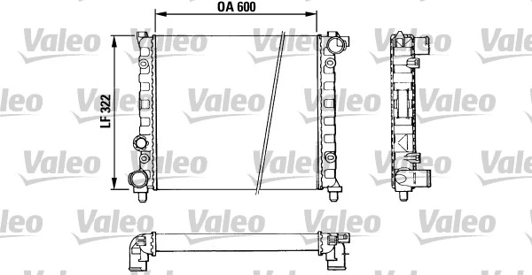 Radiator, engine cooling (883958)