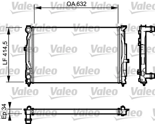 Radiator, engine cooling (732361)