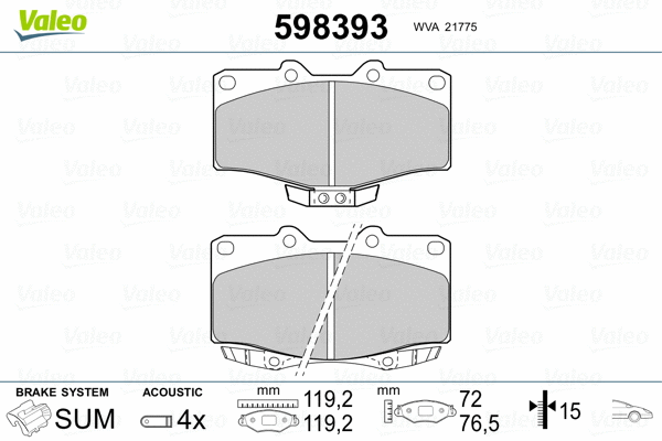 Brake Pad Set, disc brake