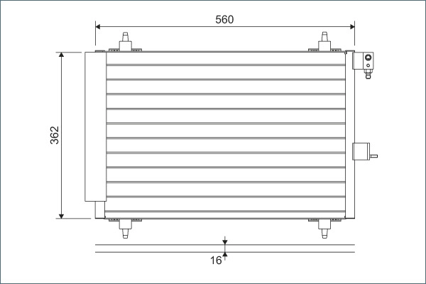 Condenser, air conditioning (817508)