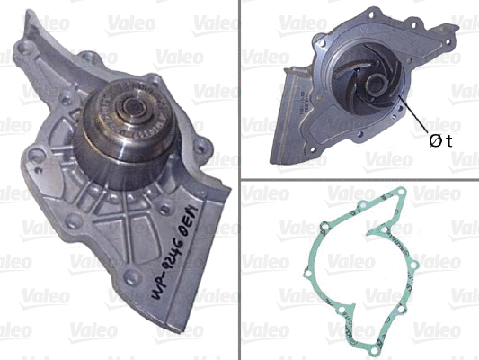 Water Pump, engine cooling (506602)