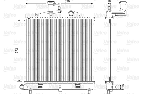 Radiator, engine cooling (701605)