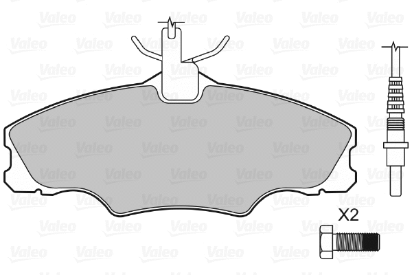 Brake Pad Set, disc brake (598068)