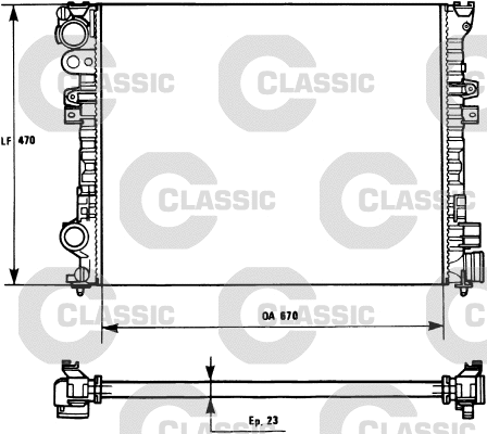 Radiator, engine cooling (231166)