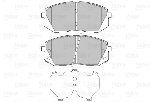Brake Pad Set, disc brake (598934)