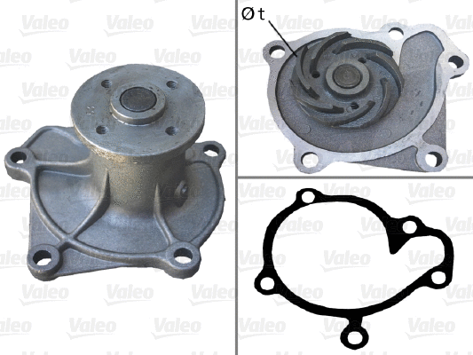 Water Pump, engine cooling (506413)