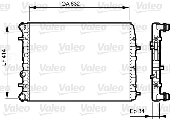 Radiator, engine cooling (732864)