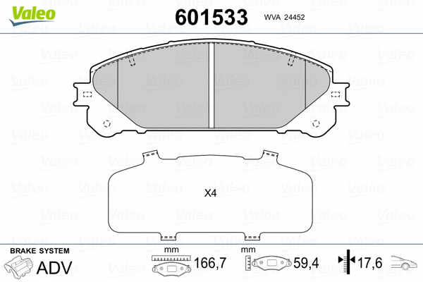 Brake Pad Set, disc brake