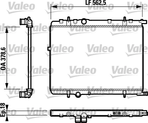 Radiator, engine cooling (732890)