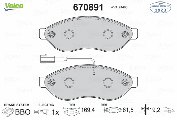 Brake Pad Set, disc brake