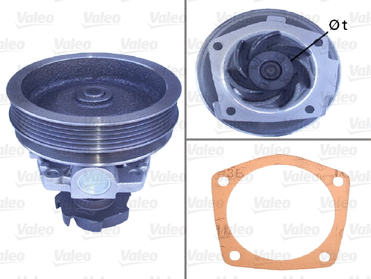 Water Pump, engine cooling (506299)