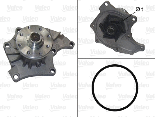 Water Pump, engine cooling (506929)