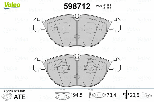 Brake Pad Set, disc brake