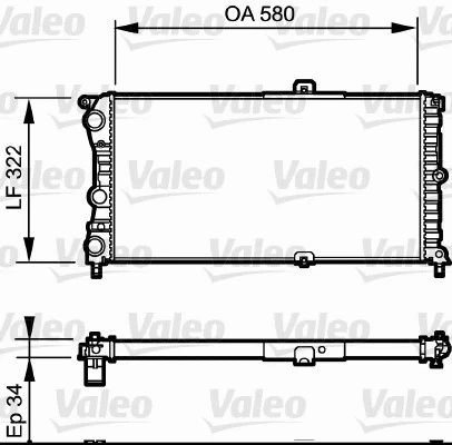 Radiator, engine cooling (730980)
