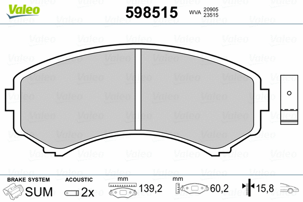 Brake Pad Set, disc brake