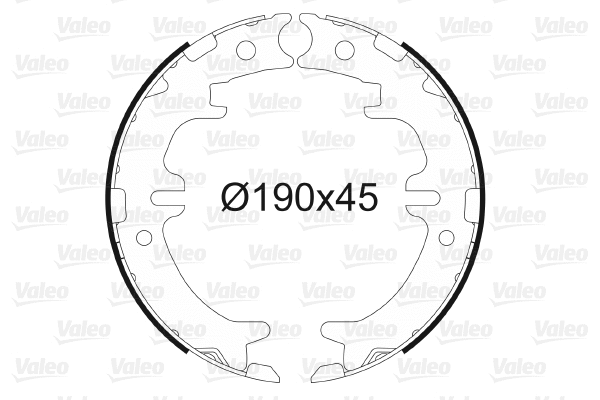 Brake Shoe Set, parking brake (564015)