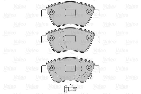 Brake Pad Set, disc brake (598825)