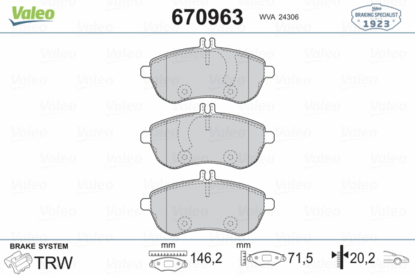 Brake Pad Set, disc brake
