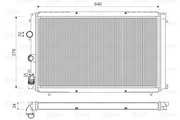 Radiator, engine cooling (732940)