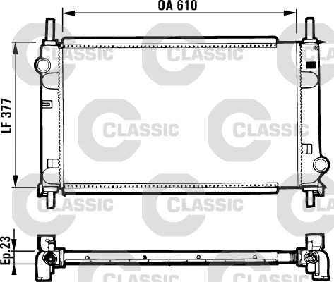 Radiator, engine cooling (231550)