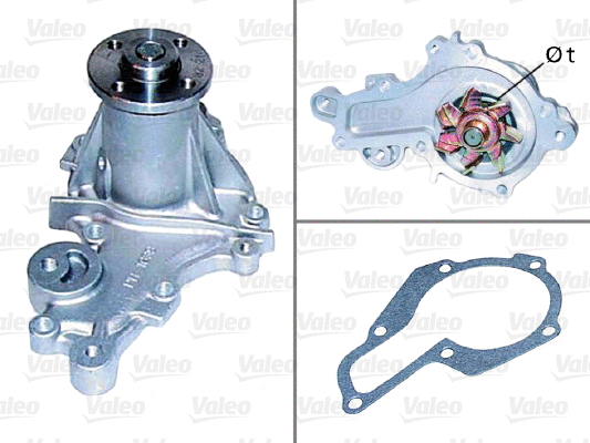 Water Pump, engine cooling (506565)