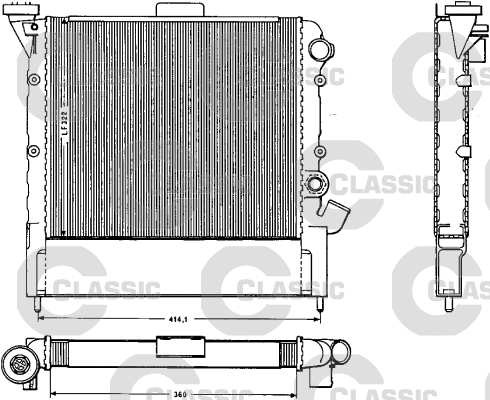 Radiator, engine cooling (383852)