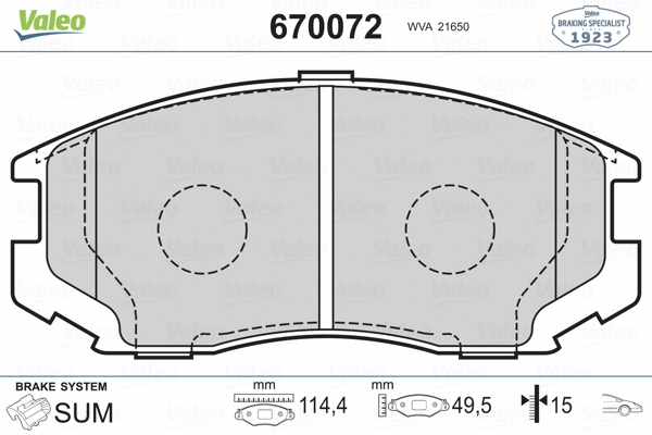 Brake Pad Set, disc brake