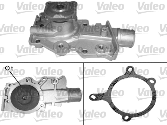Water Pump, engine cooling (506284)