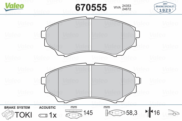 Brake Pad Set, disc brake