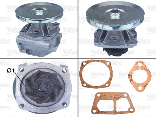 Water Pump, engine cooling (506119)