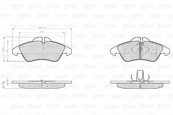 Brake Pad Set, disc brake (872576)