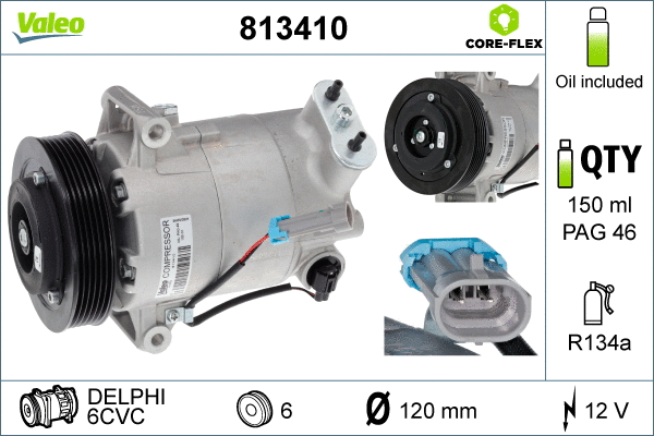 Compressor, air conditioning (813410)