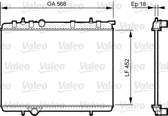 Radiator, engine cooling (735090)
