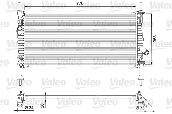 Radiator, engine cooling (701731)