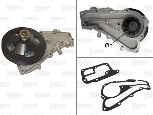 Water Pump, engine cooling (506600)