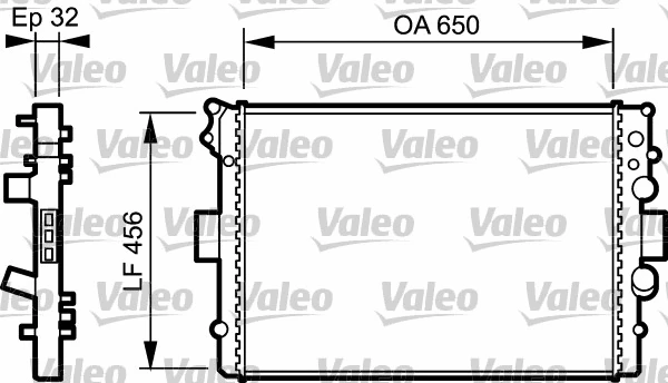 Radiator, engine cooling (734232)