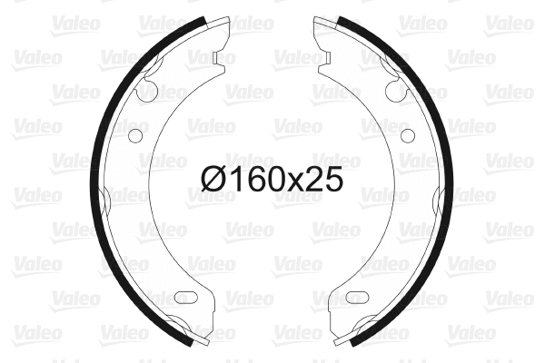 Brake Shoe Set, parking brake (562727)