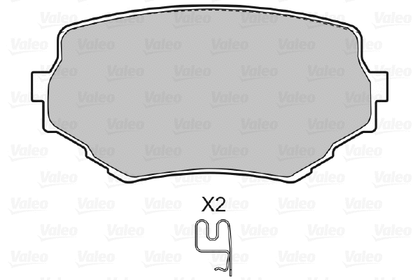 Brake Pad Set, disc brake (598534)