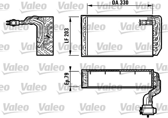 Evaporator, air conditioning (817079)