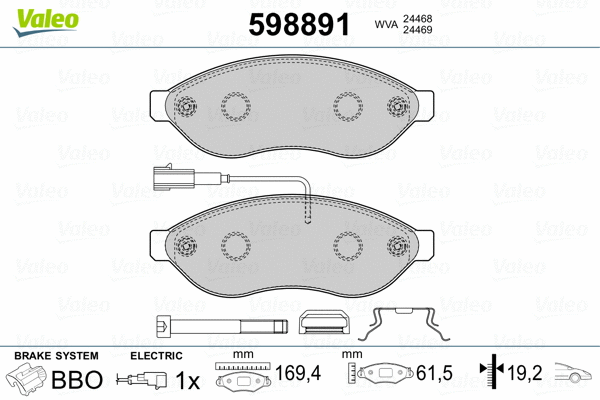 Brake Pad Set, disc brake