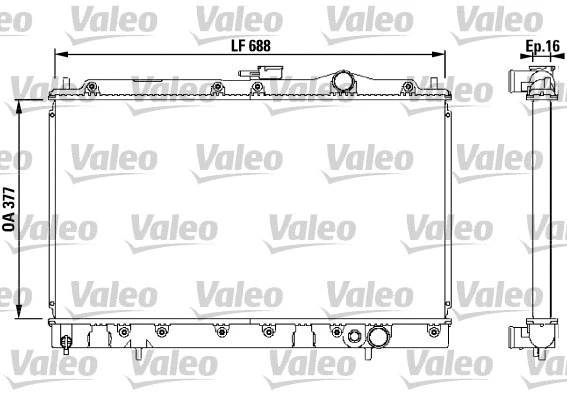Radiator, engine cooling (731055)