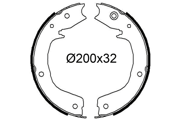 Brake Shoe Set (564256)