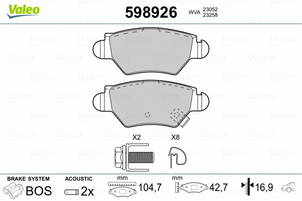 Brake Pad Set, disc brake