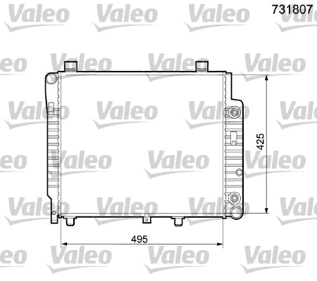 Radiator, engine cooling (731807)