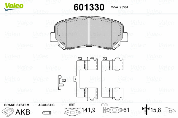 Brake Pad Set, disc brake