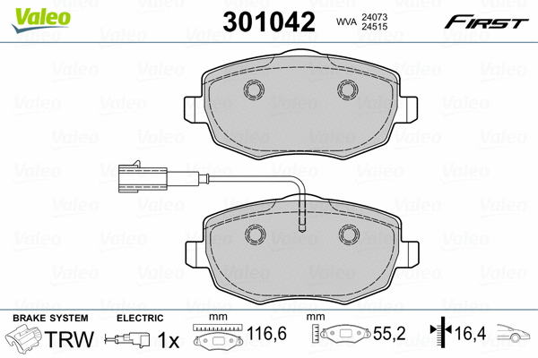 Brake Pad Set, disc brake