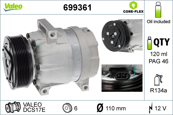 Compressor, air conditioning (699361)