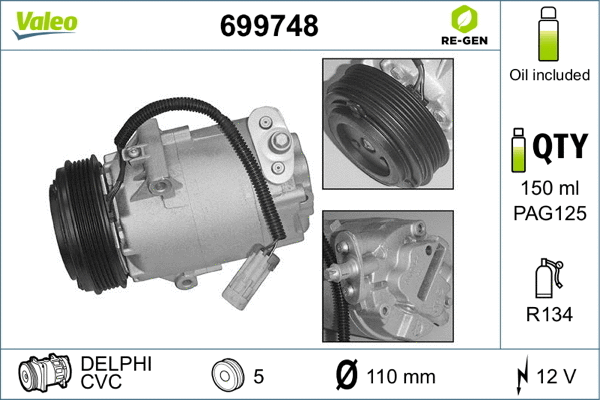 Compressor, air conditioning (699748)