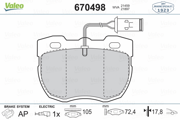 Brake Pad Set, disc brake